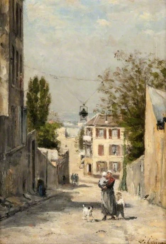 Rue de Norvins, Montmartre - Kelvingrove Art Gallery an Museum
